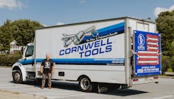 Patterson plans on rewrapping his truck to replace the old Cornwell wrap. Photo courtesy of Brian Jeng
