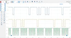 Figure 1: A correlation of the CKP sensor signal to that of the CMP sensor(s) signals can be a great way of inferring camshaft timing. Keeping in mind the limitations of the test, it only truly reflects the timing of the reluctors. If they have lost their reference from their respective shafts, the timing will not be on.