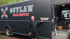 Deakins outside his tool truck.