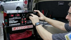 Figure 3 - battery starting and charging testing