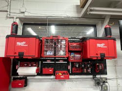 Salazar's Milwaukee Tool PACKOUT wall