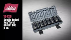 Lisle 13420 Double-Ended Hex/Twist Socket Set, 8 pc